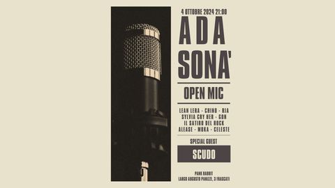 Evento Ada Sonà Open Mic al Pank Rabbit Frascati - Musica dal vivo, Live, Concerti, DJ Set, Karaoke, Jam Session, Cocktail, Drink, Cibo e Eventi