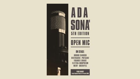 Evento Ada Sona Open Mic 5th Edition al Pank Rabbit Frascati - Musica dal vivo, Live, Concerti, DJ Set, Karaoke, Jam Session, Cocktail, Drink, Cibo e Eventi